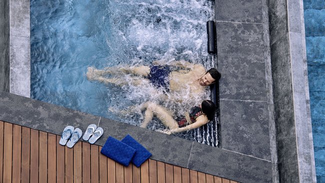 Les quatre piscines du Quellenhof Lazise