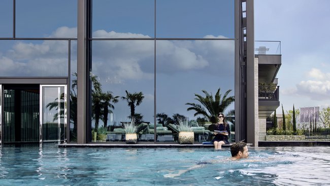 Les quatre piscines du Quellenhof Lazise